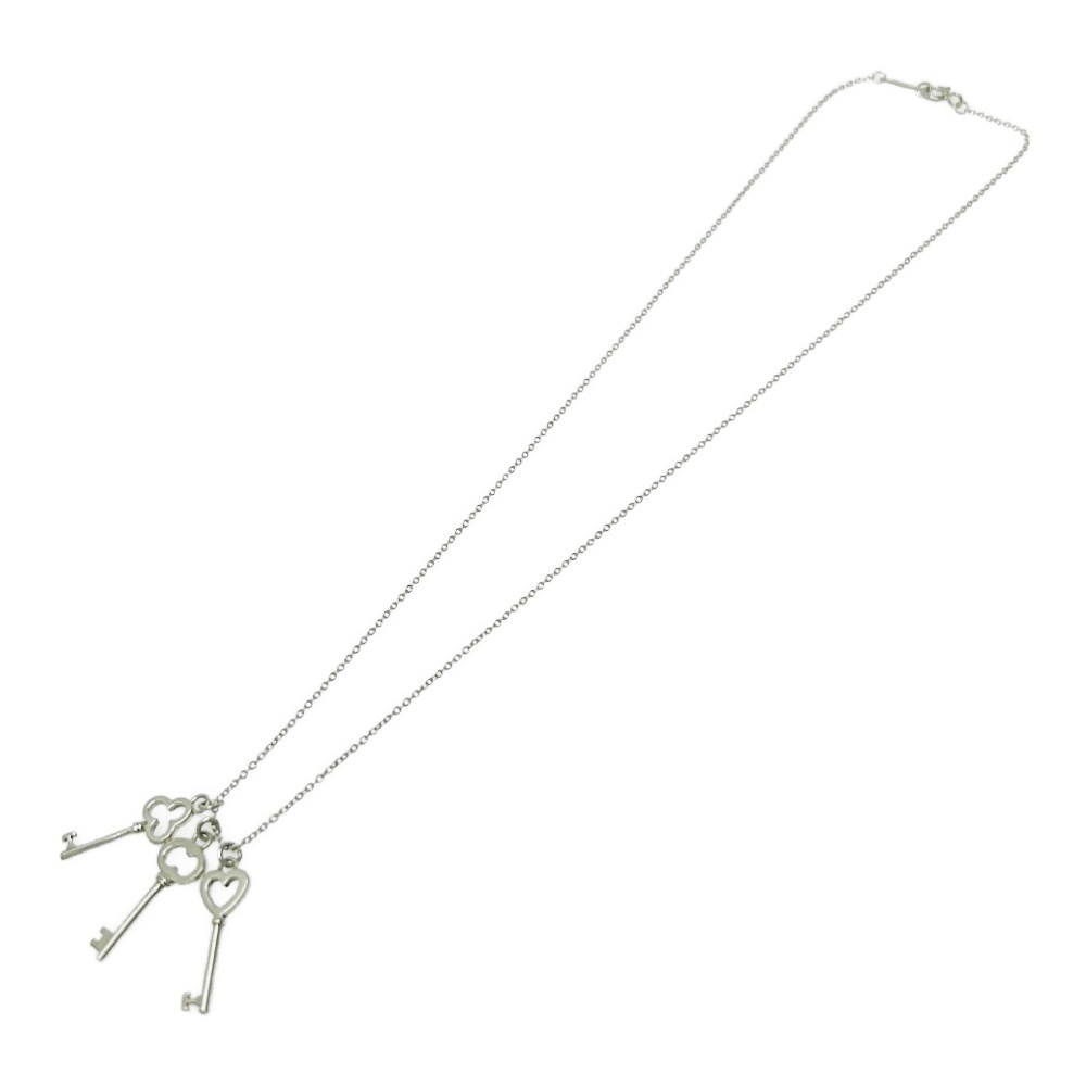 Tiffany Co Silver Triple Key Necklace